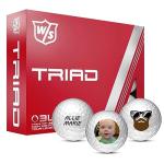 Wilson Triad Custom Golf Balls - Imprint A Personalized Design or Logo (Set of 12)