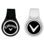 Callaway Magnetic Golf Ball Marker Hat Clips 2-Pack - Black/White