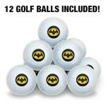 Batman 89 Logo Wilson Golf Balls 12 Pack, Regulation Size Full Color Premium Golf Balls