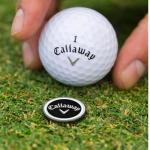 Callaway Magnetic Golf Ball Marker Hat Clips 2-Pack - Black/White
