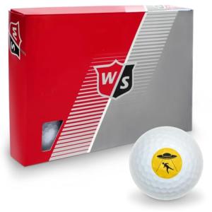 Wilson Alien Abduction Warning Sign Golf Balls 12 Pack
