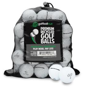 48-Pack Recycled Golf Balls with Mesh Bag