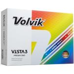 Volvik Vista 3 Prism 360 Golf Balls - Dozen