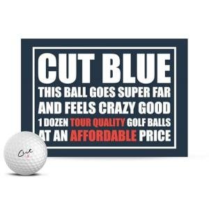 Cut Blue Urethane Golf Balls - 12 Pack