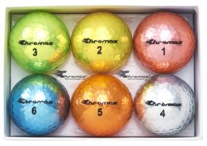 Chromax Metallic M5 Assorted Colored Golf Balls