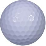 12 Plain Color Golf Balls in Christmas Ribbon