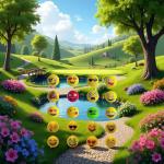 Fun Emoji Golf Balls Gift Set - 12 Pack