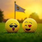 Fun Emoji Golf Balls Gift Set - 12 Pack