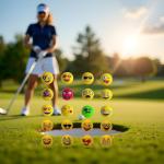 Fun Emoji Golf Balls Gift Set - 12 Pack