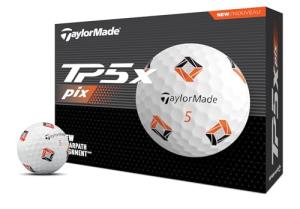 TaylorMade 2024 TP5X PIX Golf Balls - 12 Pack