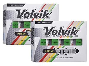 Volvik Vivid Matte Green Golf Balls - 2 Dozen