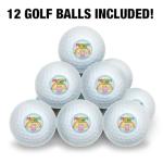 Wilson Cheer Bear Positive Vibes Golf Balls 12 Pack