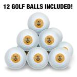 Wilson Bee on Honeycomb Golf Balls - 12 Pack