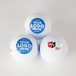 Custom Logo Golf Balls - Set of 3