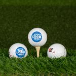 Custom Logo Golf Balls - Set of 3