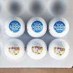 Custom Logo Golf Balls - Set of 3