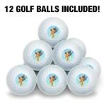 Baltimore Oriole Watercolor Wilson Golf Balls 12 Pack