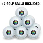 Celebrate Neurodiversity Rainbow Spectrum Golf Balls 12 Pack