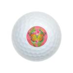 Wilson 12 Pack Orange Butterfly Pink Flower Golf Balls