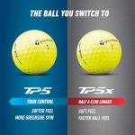 TaylorMade TP5 Yellow Golf Balls - 12 Pack