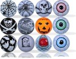 Halloween Golf Balls - 12 Pack of Fun Designs