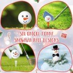 6 Snowman Golf Balls - Fun Gift Idea