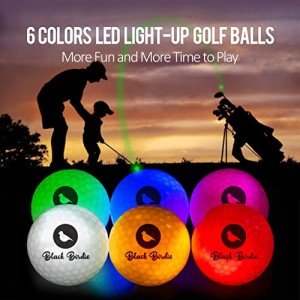 Glow-in-the-Dark Night Golf Balls - 6 Colors