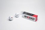 SHOCK'D 3-Ball Sleeve Golf Balls - White