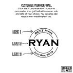 Personalized Golf Balls for Best Man, Wilson Staff
