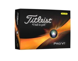 Titleist Pro V1 Yellow Golf Balls - 12 Count