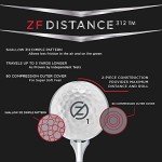 Zero Friction Distance 312 Golf Balls - 12 Pack