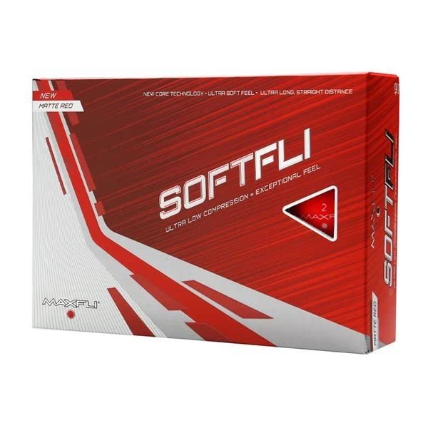 Maxfli Softfli Red Matte Golf Ball