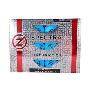 Zero Friction Blue Matte Distance Golf Balls, Dozen