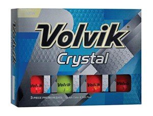 Volvik Crystal Multicolor Golf Balls - 12 Pack