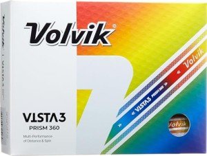 Volvik Vista 3 Prism 360 Golf Balls - Dozen