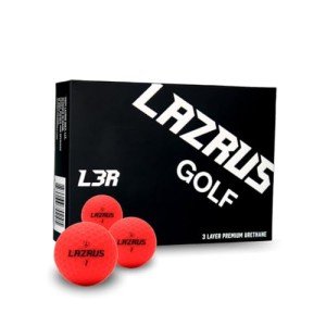 LAZRUS Golf 2024 Red Matte 3-Piece Performance Balls