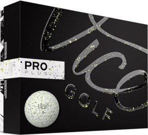 Vice Pro Plus Lime/Black Drip Golf Balls