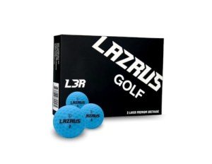 LAZRUS 2024 Matte Blue Urethane Golf Balls - Dozen