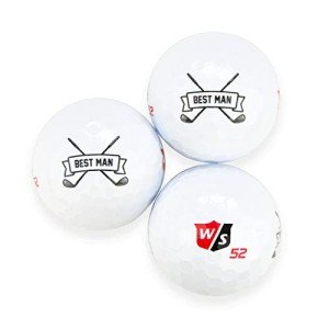 Personalized Best Man Golf Balls - Sleeve of 3
