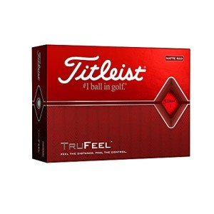Titleist TruFeel Golf Balls - Matte Red (12 Pack)