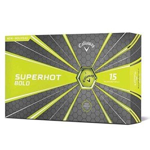 Callaway Superhot Bold Matte Yellow Golf Balls