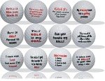 Funny Golf Balls 12 Pack for a Humorous Game