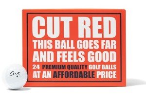 Cut Red Golf Balls - 24 Pack
