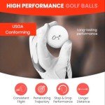 Cut Red Golf Balls - 24 Pack