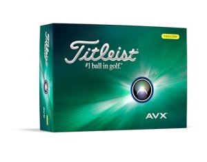 Titleist AVX Yellow Golf Balls - 1 Dozen