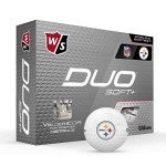 Wilson Duo Soft+ NFL Golf Balls - Pittsburgh Design