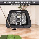 CHAMPKEY Chipping Net with Hitting Mat and Foam Balls