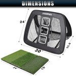 CHAMPKEY Chipping Net with Hitting Mat and Foam Balls