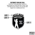 Custom Wedding Golf Balls for Best Man Gift