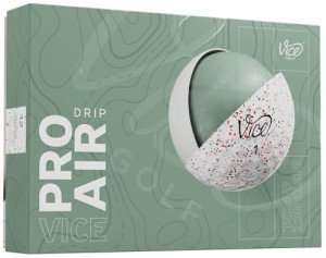 Vice Pro Air Golf Balls - Red/Black Drip